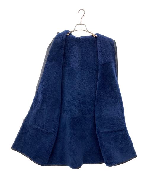 Whim Gazette（ウィムガゼット）Whim Gazette (ウィムガゼット) ムートンコート ネイビー サイズ:Fの古着・服飾アイテム