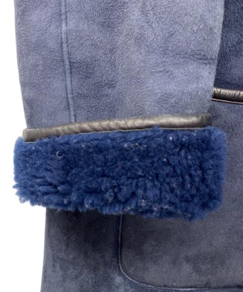 Whim Gazette（ウィムガゼット）Whim Gazette (ウィムガゼット) ムートンコート ネイビー サイズ:Fの古着・服飾アイテム