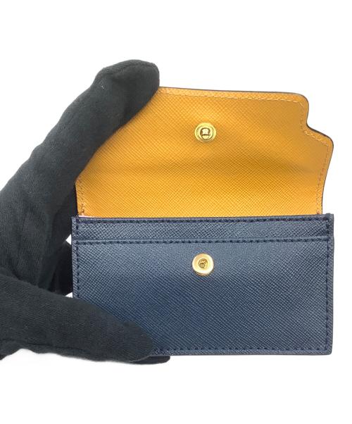 MARNI（マルニ）MARNI (マルニ)  Tri-Fold Wallet ブラウン×ネイビーの古着・服飾アイテム