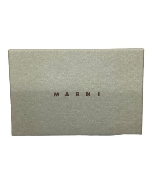 MARNI（マルニ）MARNI (マルニ)  Tri-Fold Wallet ブラウン×ネイビーの古着・服飾アイテム