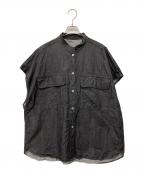 Curensologyカレンソロジー）の古着「デニムシャツ」｜ブラック