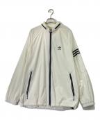 adidasアディダス）の古着「ナイロンジャケット」｜アイボリー