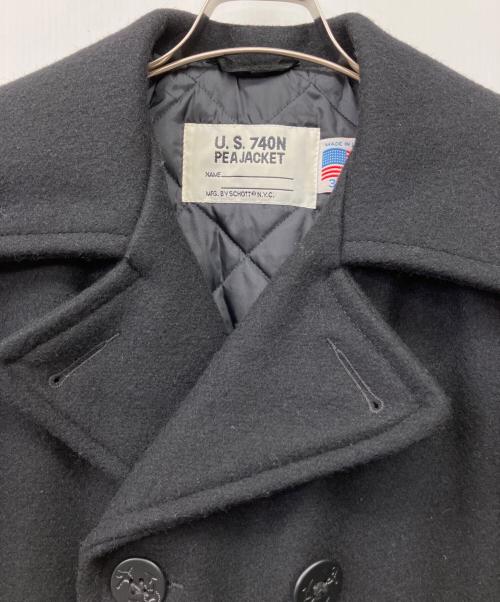 Schott（ショット）Schott (ショット) Pコート ブラック サイズ:32の古着・服飾アイテム