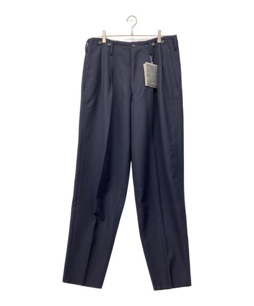 Yohji Yamamoto pour homme（ヨウジヤマモト プールオム）Yohji Yamamoto pour homme (ヨウジヤマモト プールオム) ウールパンツ ネイビー サイズ:Mの古着・服飾アイテム