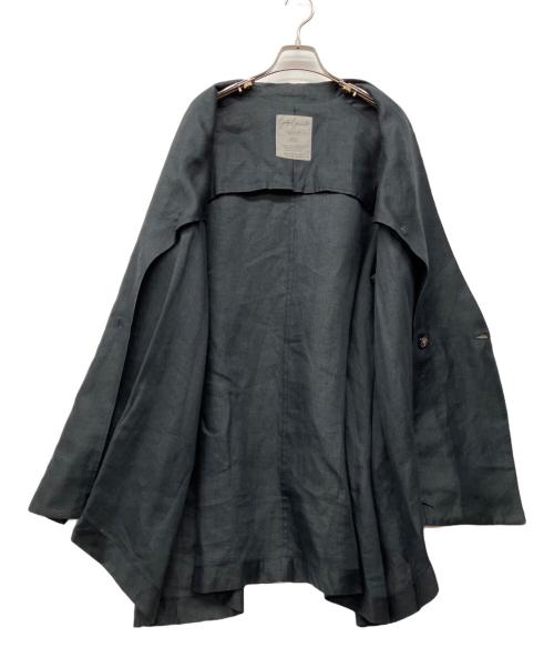 YOHJI YAMAMOTO（ヨウジヤマモト）YOHJI YAMAMOTO (ヨウジヤマモト) 80's　ﾘﾈﾝﾀﾞﾌﾞﾙｼﾞｬｹｯﾄ グレー サイズ:Mの古着・服飾アイテム