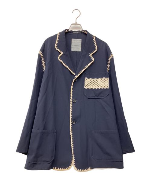 Yohji Yamamoto pour homme（ヨウジヤマモト プールオム）Yohji Yamamoto pour homme (ヨウジヤマモト プールオム) ジャケット ネイビー サイズ:Mの古着・服飾アイテム