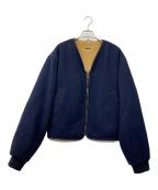 EMPORIO ARMANIエンポリオアルマーニ）の古着「裏ボアジャケット」｜ネイビー
