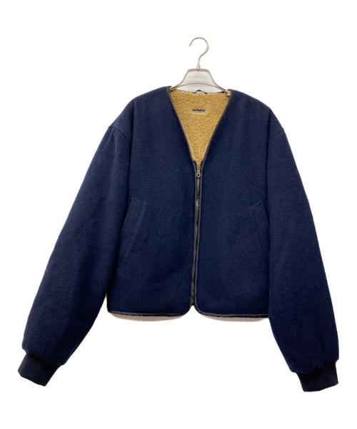 EMPORIO ARMANI（エンポリオアルマーニ）EMPORIO ARMANI (エンポリオアルマーニ) 裏ボアジャケット ネイビー サイズ:48の古着・服飾アイテム