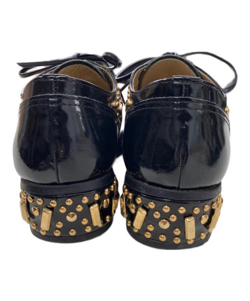 COMME des GARCONS HOMME PLUS（コムデギャルソンオムプリュス）COMME des GARCONS HOMME PLUS (コムデギャルソンオムプリュス) スタッズドレスシューズ ブラック サイズ:25cmの古着・服飾アイテム