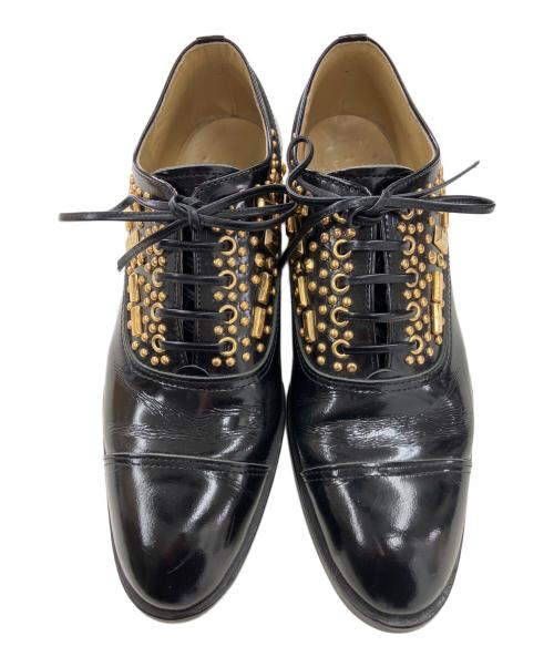 COMME des GARCONS HOMME PLUS（コムデギャルソンオムプリュス）COMME des GARCONS HOMME PLUS (コムデギャルソンオムプリュス) スタッズドレスシューズ ブラック サイズ:25cmの古着・服飾アイテム