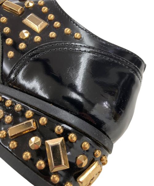 COMME des GARCONS HOMME PLUS（コムデギャルソンオムプリュス）COMME des GARCONS HOMME PLUS (コムデギャルソンオムプリュス) スタッズドレスシューズ ブラック サイズ:25cmの古着・服飾アイテム