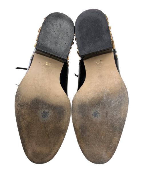 COMME des GARCONS HOMME PLUS（コムデギャルソンオムプリュス）COMME des GARCONS HOMME PLUS (コムデギャルソンオムプリュス) スタッズドレスシューズ ブラック サイズ:25cmの古着・服飾アイテム