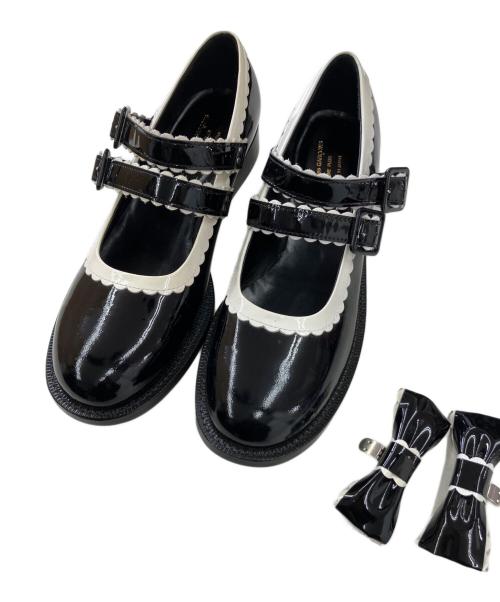 COMME des GARCONS HOMME PLUS（コムデギャルソンオムプリュス）COMME des GARCONS HOMME PLUS (コムデギャルソンオムプリュス) メリージェンシューズ ブラック サイズ:25の古着・服飾アイテム