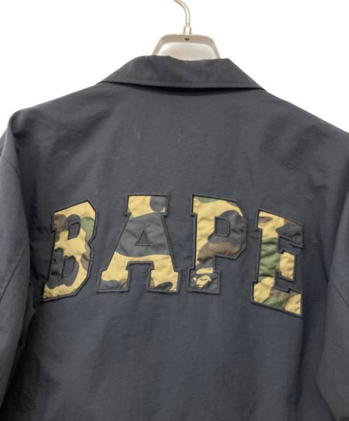 A BATHING APE（ア ベイシング エイプ）A BATHING APE (ア ベイシング エイプ) コーチジャケット ブラック サイズ:Mの古着・服飾アイテム