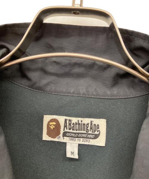 A BATHING APE（ア ベイシング エイプ）A BATHING APE (ア ベイシング エイプ) コーチジャケット ブラック サイズ:Mの古着・服飾アイテム