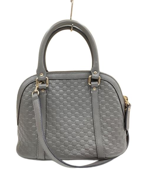 GUCCI（グッチ）GUCCI (グッチ) マイクロGG　2WAYバッグ グレーの古着・服飾アイテム