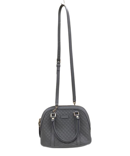 GUCCI（グッチ）GUCCI (グッチ) マイクロGG　2WAYバッグ グレーの古着・服飾アイテム