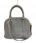 GUCCI (グッチ) マイクロGG　2WAYバッグ グレー：60000円