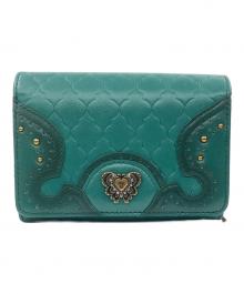 ANNA SUI（アナスイ）の古着「エレノア　2つ折り財布」｜グリーン