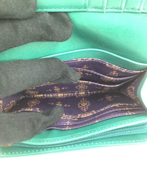 ANNA SUI（アナスイ）ANNA SUI (アナスイ) エレノア　2つ折り財布 グリーンの古着・服飾アイテム