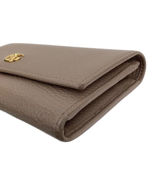 GUCCI（グッチ）GUCCI (グッチ) GGマーモント　コンチネンタルウォレット ベージュの古着・服飾アイテム