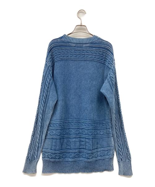 Hysteric Glamour（ヒステリックグラマー）Hysteric Glamour (ヒステリックグラマー) 厚手ニット ブルー サイズ:Mの古着・服飾アイテム