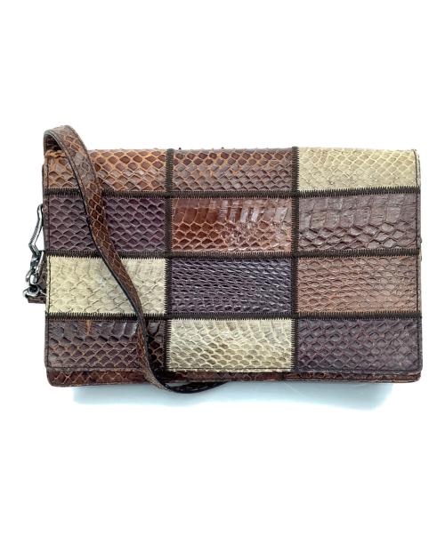 MIU MIU（ミュウミュウ）MIU MIU (ミュウミュウ) ショルダーバッグ ブラウンの古着・服飾アイテム