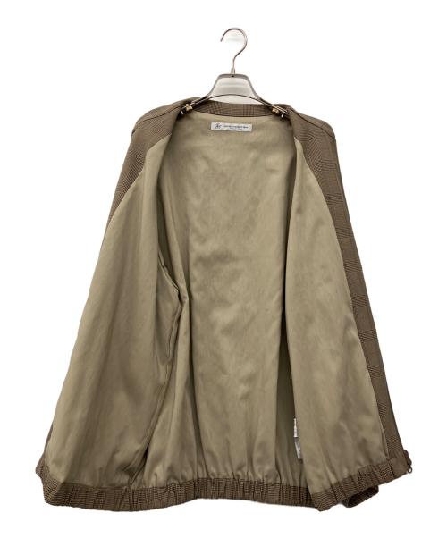journal standard luxe（ジャーナルスタンダード ラックス）JOURNAL STANDARD LUXE (ジャーナルスタンダード ラックス) TRチェック Zipブルゾン ベージュ サイズ:不明の古着・服飾アイテム
