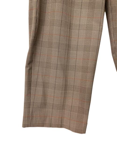 journal standard luxe（ジャーナルスタンダード ラックス）JOURNAL STANDARD LUXE (ジャーナルスタンダード ラックス) TRチェックパンツ ブラウン サイズ:Sの古着・服飾アイテム