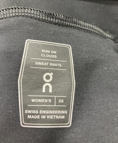 on（オン）On (オン) スウェットパンツ ブラック サイズ:XSの古着・服飾アイテム