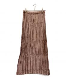Senso unico（センソユニコ）の古着「プリーツスカート」｜ブラウン