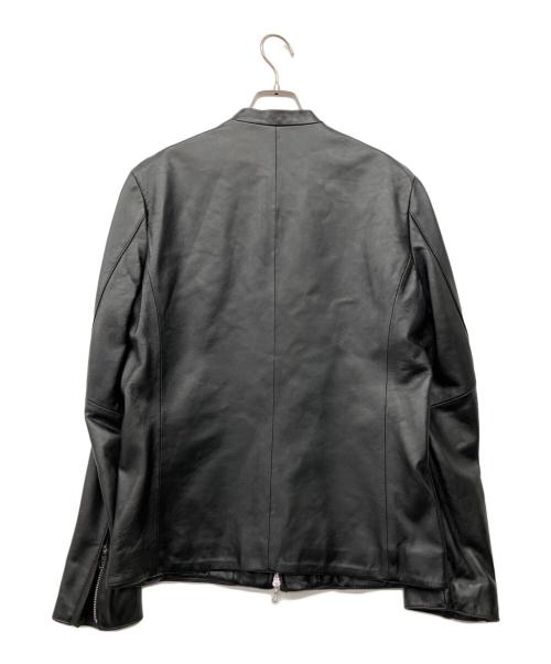 KATHARINE HAMNETT（キャサリンハムネット）KATHARINE HAMNETT (キャサリンハムネット) レザージャケット ブラック サイズ:Lの古着・服飾アイテム