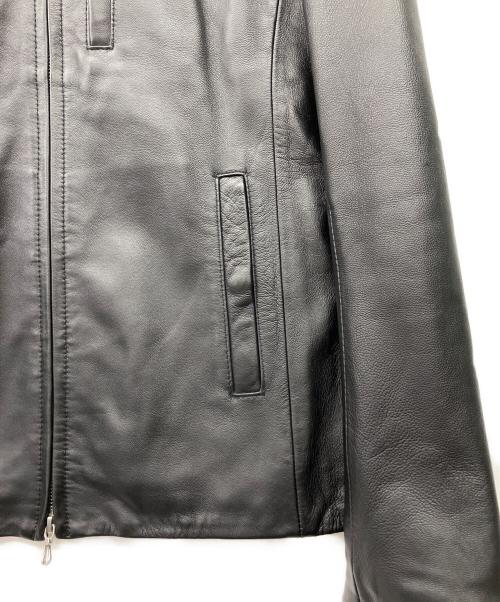 KATHARINE HAMNETT（キャサリンハムネット）KATHARINE HAMNETT (キャサリンハムネット) レザージャケット ブラック サイズ:Lの古着・服飾アイテム