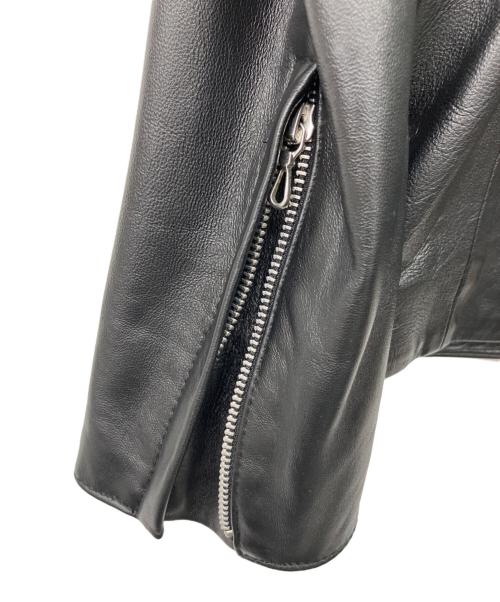 KATHARINE HAMNETT（キャサリンハムネット）KATHARINE HAMNETT (キャサリンハムネット) レザージャケット ブラック サイズ:Lの古着・服飾アイテム