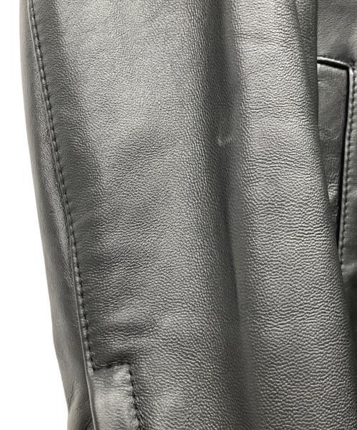 KATHARINE HAMNETT（キャサリンハムネット）KATHARINE HAMNETT (キャサリンハムネット) レザージャケット ブラック サイズ:Lの古着・服飾アイテム