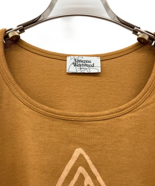 Vivienne Westwood man（ヴィヴィアン ウェストウッド マン）Vivienne Westwood man (ヴィヴィアン ウェストウッド マン) ビッグシルエットTシャツ マスタード サイズ:不明の古着・服飾アイテム