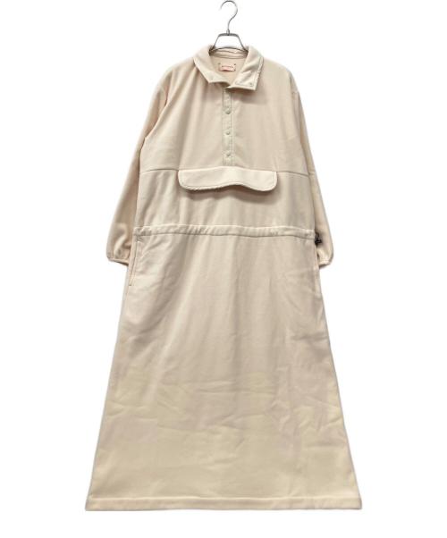 MEYAME（メヤメ）MEYAME (メヤメ) フリース スナップ ロング ドレス ワンピース アイボリー サイズ:FREEの古着・服飾アイテム