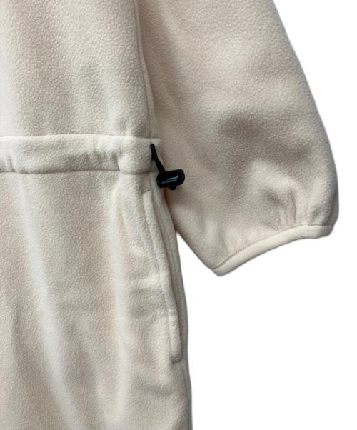 MEYAME（メヤメ）MEYAME (メヤメ) フリース スナップ ロング ドレス ワンピース アイボリー サイズ:FREEの古着・服飾アイテム