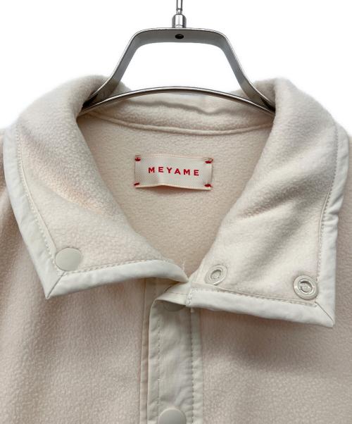 MEYAME（メヤメ）MEYAME (メヤメ) フリース スナップ ロング ドレス ワンピース アイボリー サイズ:FREEの古着・服飾アイテム