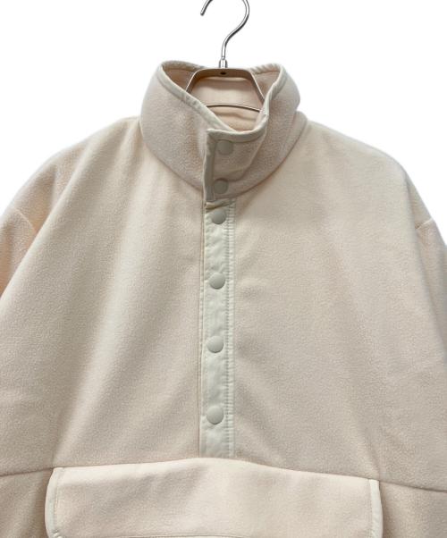 MEYAME（メヤメ）MEYAME (メヤメ) フリース スナップ ロング ドレス ワンピース アイボリー サイズ:FREEの古着・服飾アイテム