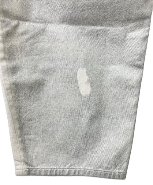 MM6 Maison Margiela（エムエムシックスメゾンマルジェラ）MM6 Maison Margiela (エムエムシックスメゾンマルジェラ) デニムパンツ ホワイト×シルバー サイズ:16Yの古着・服飾アイテム