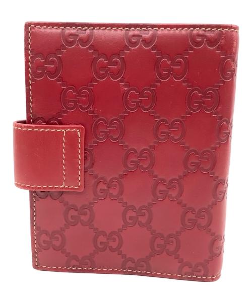 GUCCI（グッチ）GUCCI (グッチ) 手帳カバー レッドの古着・服飾アイテム