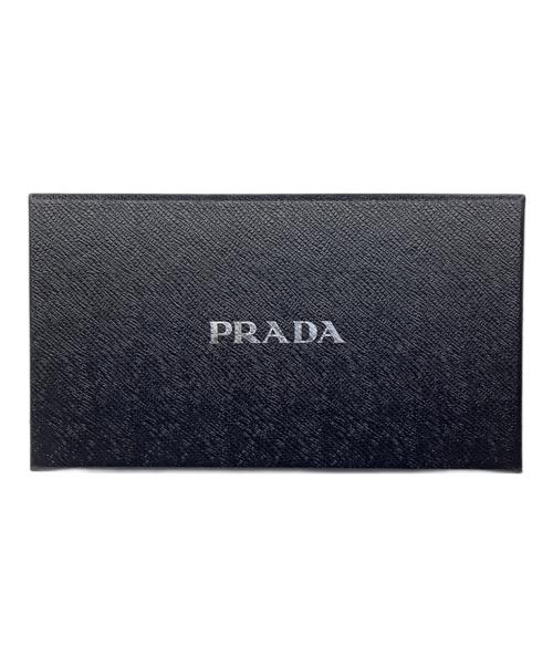 PRADA（プラダ）PRADA (プラダ) 長財布 ブラック×レッドの古着・服飾アイテム