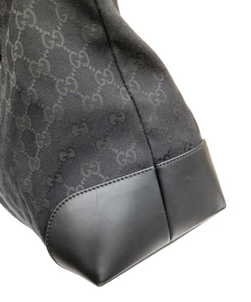 GUCCI（グッチ）GUCCI (グッチ) GGキャンバストートバッグ ブラックの古着・服飾アイテム
