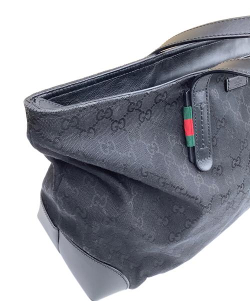 GUCCI（グッチ）GUCCI (グッチ) GGキャンバストートバッグ ブラックの古着・服飾アイテム