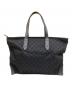 GUCCI (グッチ) GGキャンバストートバッグ ブラック：35000円