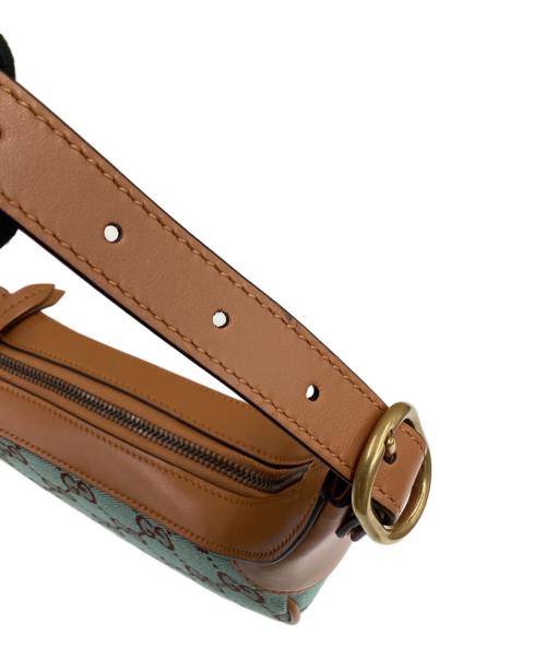 GUCCI（グッチ）GUCCI (グッチ) オフィディア　ショルダーバッグ ブルー×ブラウンの古着・服飾アイテム