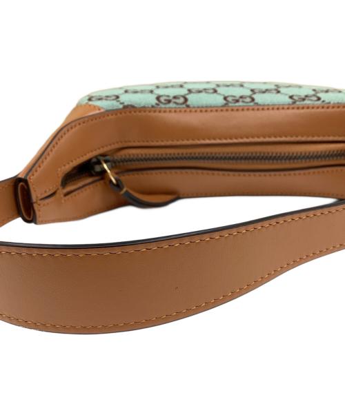 GUCCI（グッチ）GUCCI (グッチ) オフィディア　ショルダーバッグ ブルー×ブラウンの古着・服飾アイテム