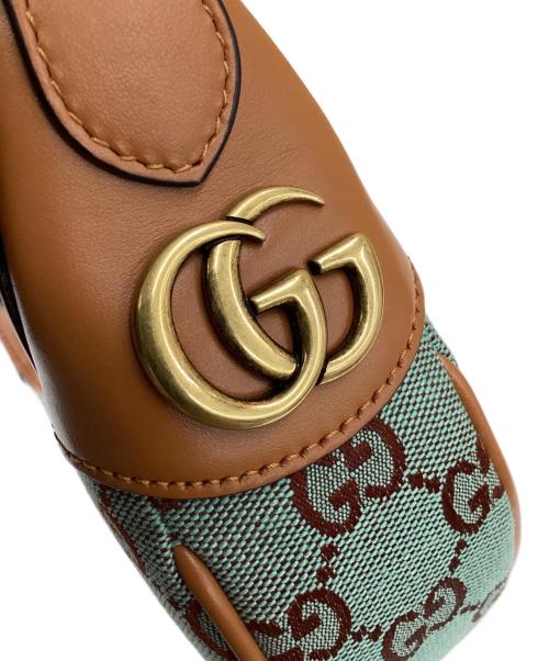 GUCCI（グッチ）GUCCI (グッチ) オフィディア　ショルダーバッグ ブルー×ブラウンの古着・服飾アイテム
