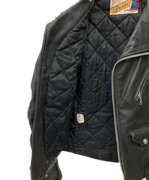 Schott（ショット）Schott (ショット) ライダースジャケット ブラック サイズ:34の古着・服飾アイテム